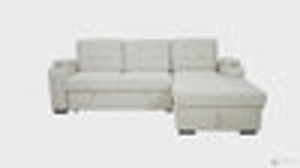 Alonso Sleeper Sectional Right Chaise with USB - Oatmeal