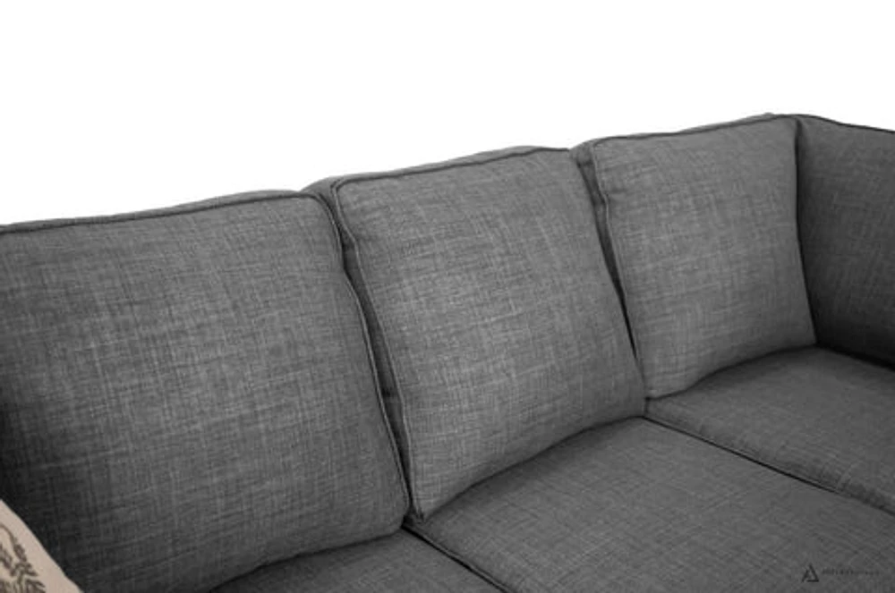 Rino Sectional - Restore Charcoal - Made In Canada