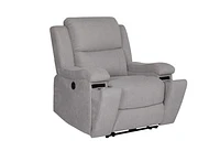 Clinton Power Recliner Chair - Cement