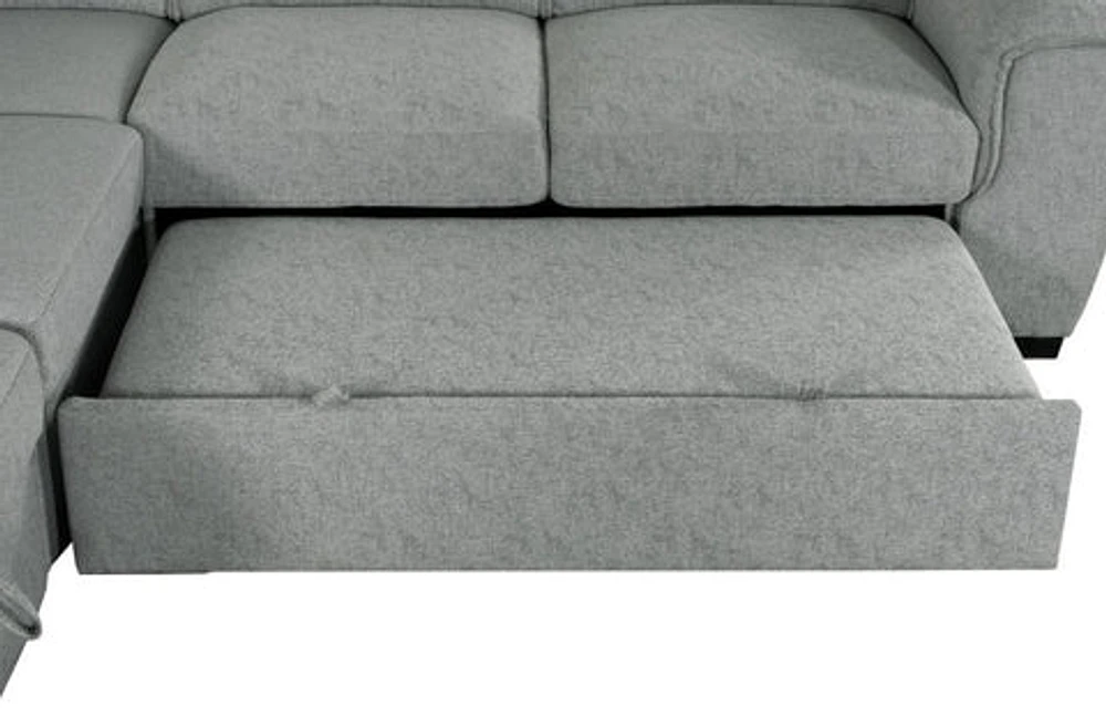 Everest Sleeper Sectional w/Storage-Left Chaise