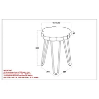 Nila Accent Table in Natural