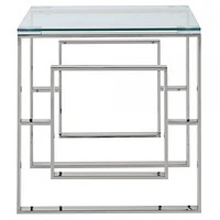 Eros Accent Table in Silver