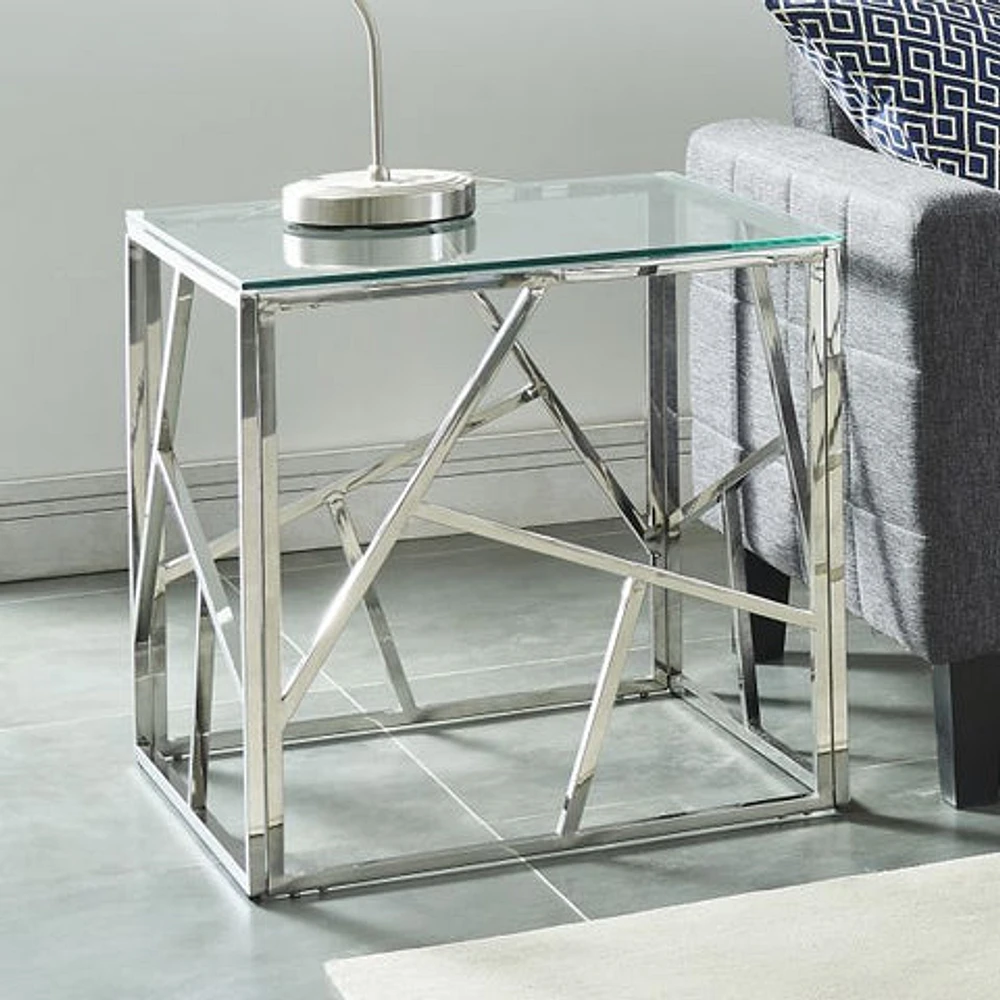 Juniper Accent Table in Silver