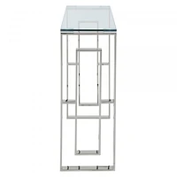 Eros Console/Desk in Silver