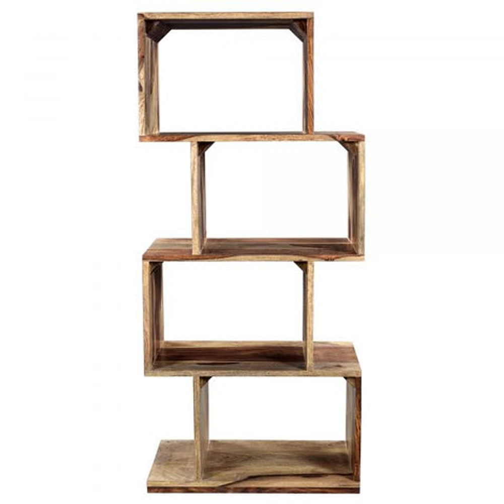 Idris Shelving Unit in Dark Sheesham