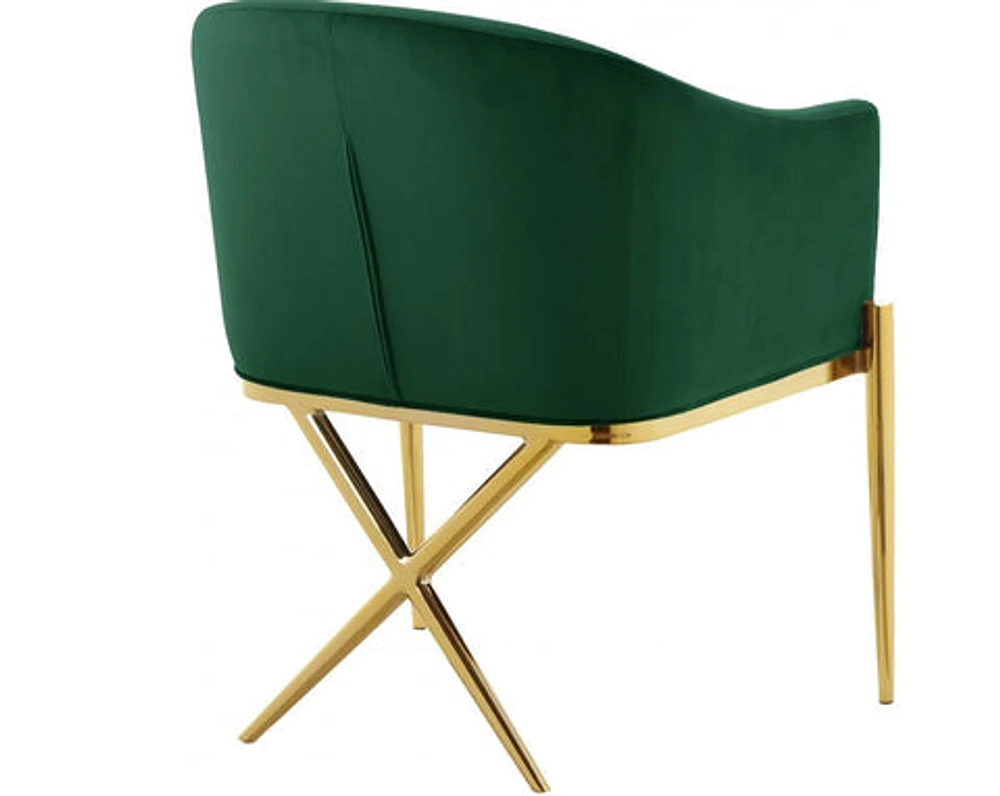 Ainsley Velvet Dining Chair Gold