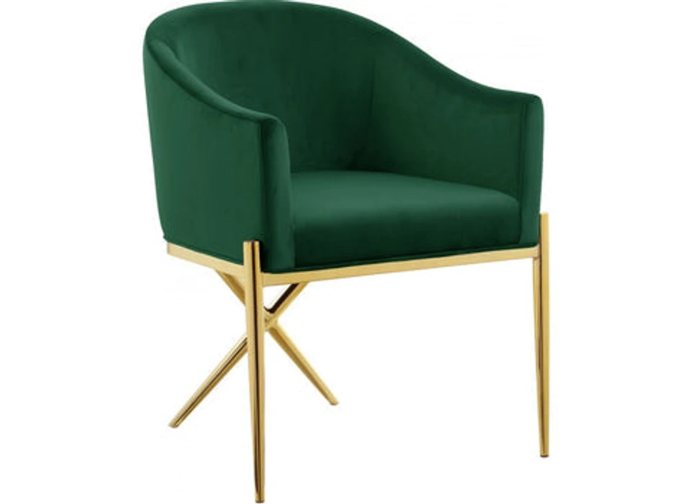 Ainsley Velvet Dining Chair Gold