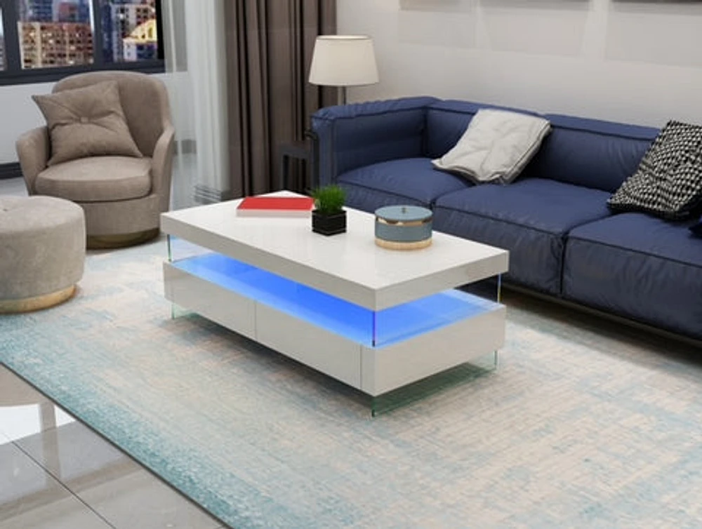 Ria White Coffee Table