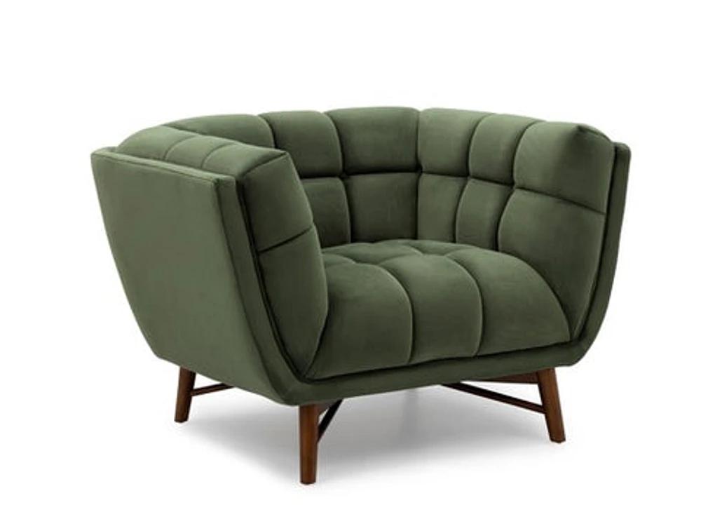 Kitsilano Accent Chair - Velvet Forest Green #104
