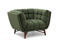 Kitsilano Accent Chair - Velvet Forest Green #104