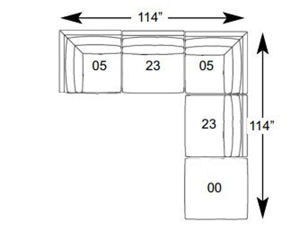 Cloud 5pc Modular Sectional - Large