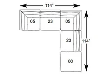 Cloud 5pc Modular Sectional - Large