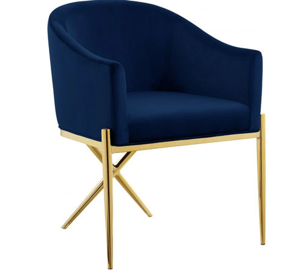 Ainsley Velvet Dining Chair Gold