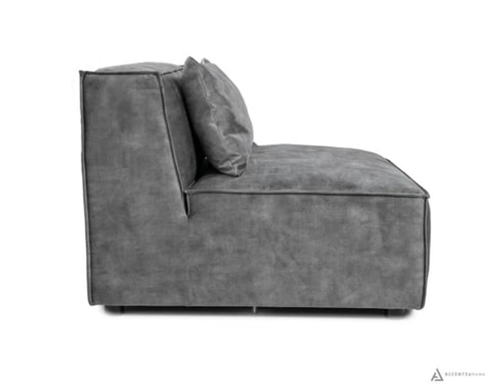 Ken Armless Chair - Velvet Decent 30