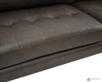 Vista Leather Loveseat - Montana Charcoal