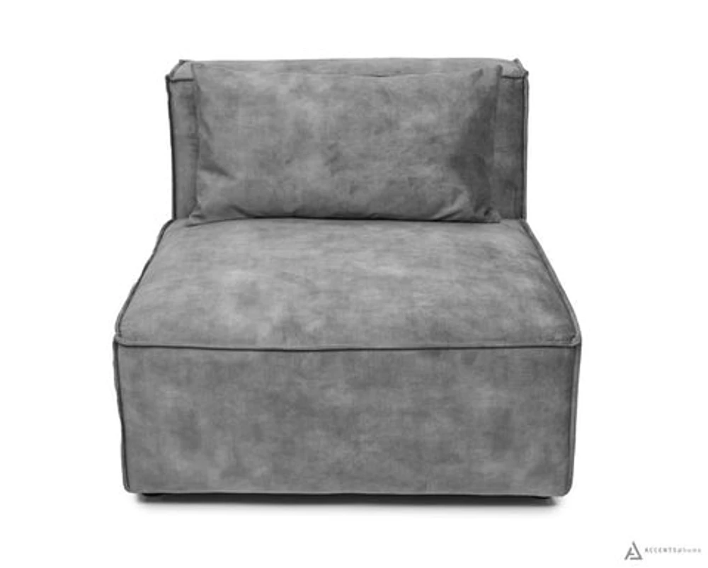 Ken Armless Chair - Velvet Decent 30