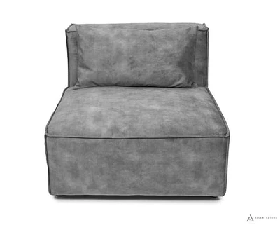 Ken Armless Chair - Velvet Decent 30