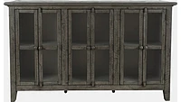 Rustic 6 Door High Cabinet 70" - Stone