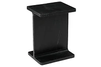 Alita Black Marble End Table