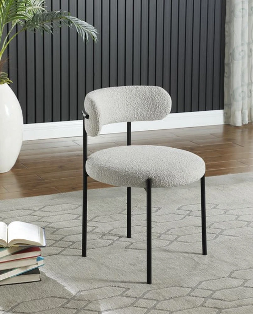 Ronda Dining Chair Boucle Fabric