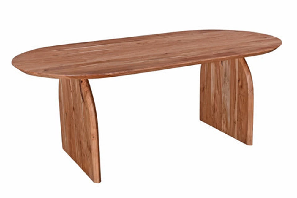 Ingrid Oval Solid Acacia Wood Dining Table