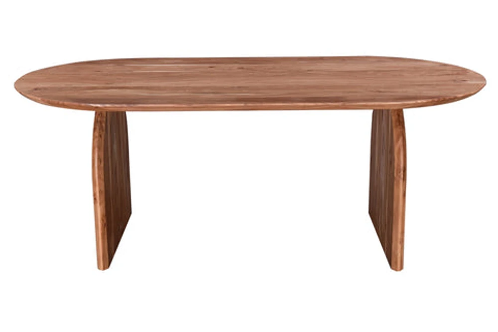 Ingrid Oval Solid Acacia Wood Dining Table