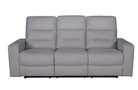 Roche Power Recliner Sofa - Light Grey