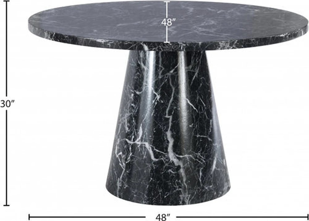 Omni 48" Faux Marble Dining Table