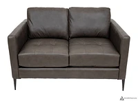 Vista Leather Loveseat - Montana Charcoal