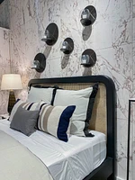CANE OVAL QUEEN BED