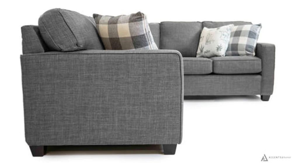 Rino Sectional - Restore Charcoal - Made In Canada