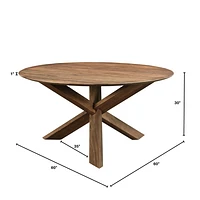 Round 3-Legged Dining Table