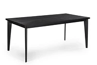 LA ROJA Solid Acacia Wood Charcoal DINING TABLE