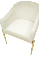 Ainsley Velvet Dining Chair Gold