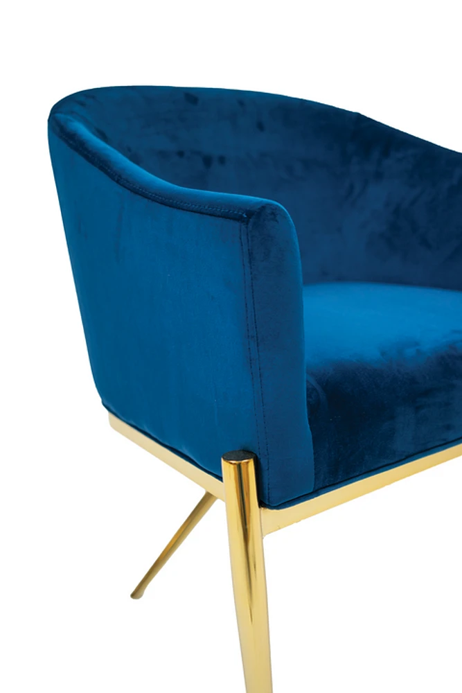 Ainsley Velvet Dining Chair Gold