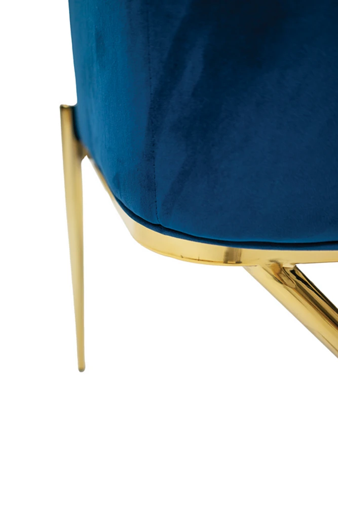 Ainsley Velvet Dining Chair Gold