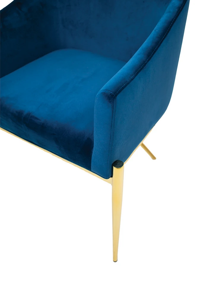 Ainsley Velvet Dining Chair Gold