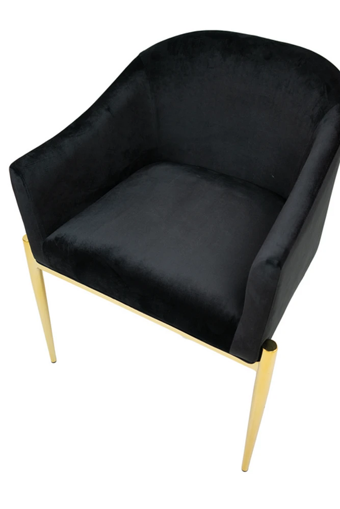 Ainsley Velvet Dining Chair Gold