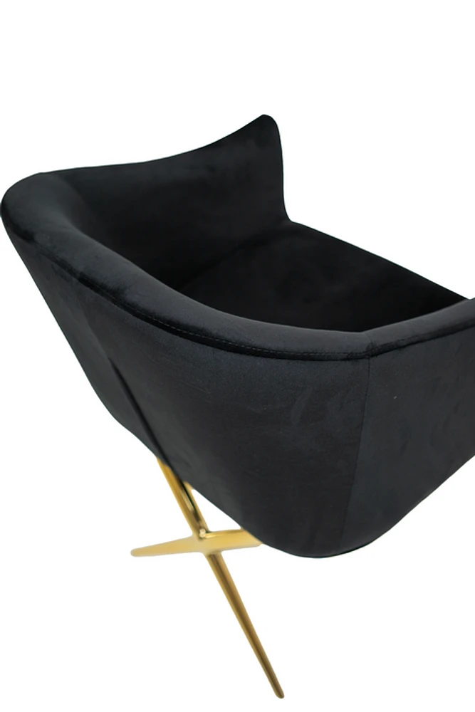 Ainsley Velvet Dining Chair Gold