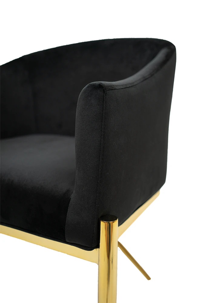 Ainsley Velvet Dining Chair Gold