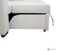 Alonso Sleeper Sectional Left Chaise with USB - Oatmeal