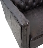 Arianna Faux Leather Sofa - Cement