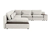 Morgan 5 pcs Sectional Modular (Large) - Cream