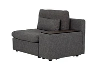 Morgan Modular Sectional Reversible Arm Chair with Console