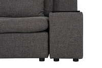 Morgan Modular Sectional Reversible Arm Chair with Console