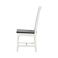 Irish Coast Slat Back Hand Hole Chair - Ink/Limestone