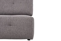 Cantaro Modular Sectional With Chaise 6Pc Allure Dark Grey