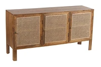 Rattan 3 Door Cabinet