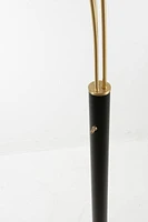 Luke Black Antique Brass 3-Arm Arc Lamp