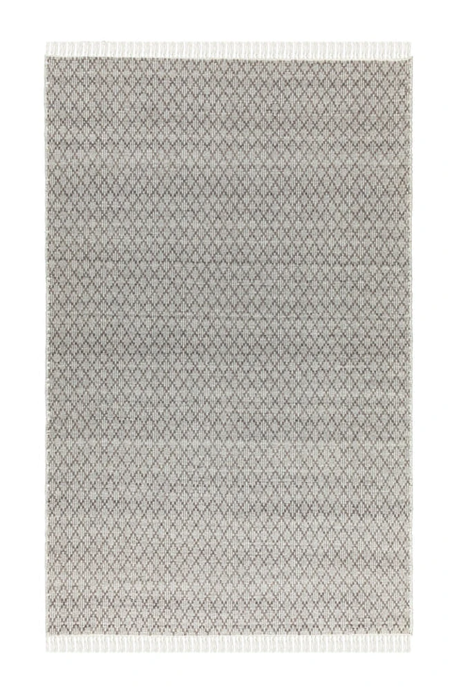 COSCO HAND WOVEN RUG TAUPE/IVORY